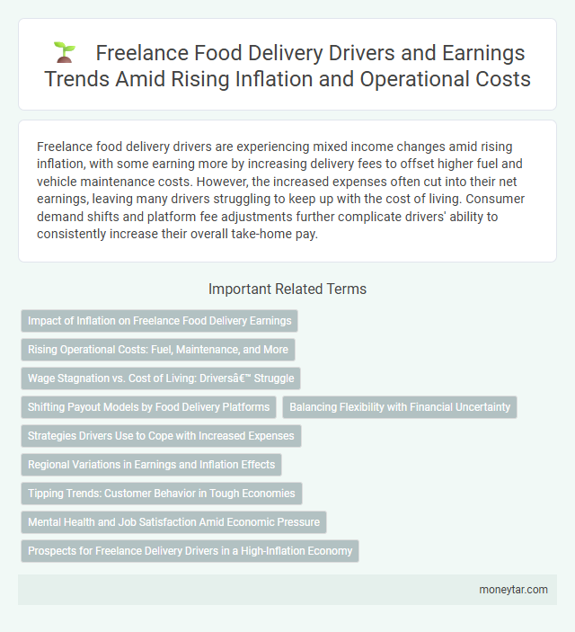 Freelance Food Delivery Drivers and Earnings Trends Amid Rising Inflation and Operational Costs