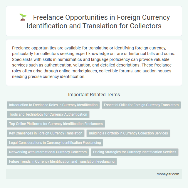 Freelance Opportunities in Foreign Currency Identification and Translation for Collectors