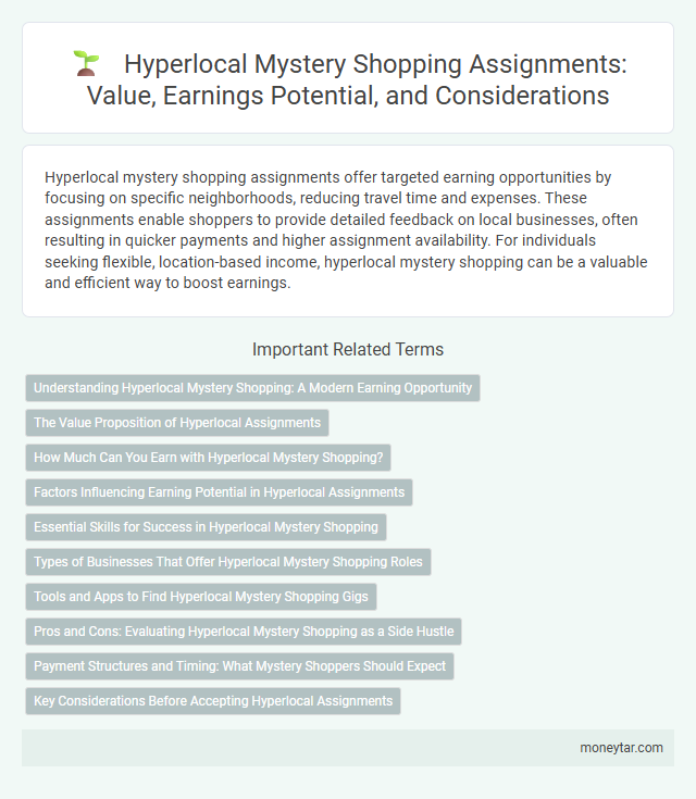 Hyperlocal Mystery Shopping Assignments: Value, Earnings Potential, and Considerations