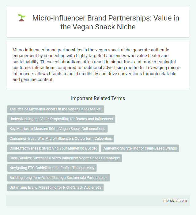 Micro-Influencer Brand Partnerships: Value in the Vegan Snack Niche