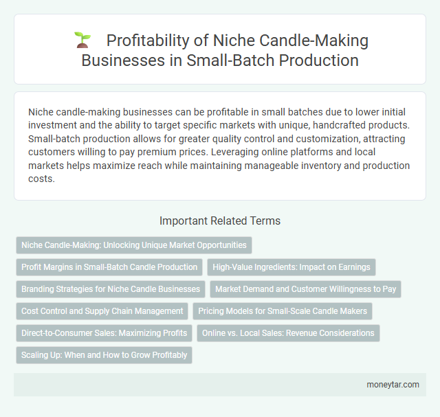 Profitability of Niche Candle-Making Businesses in Small-Batch Production