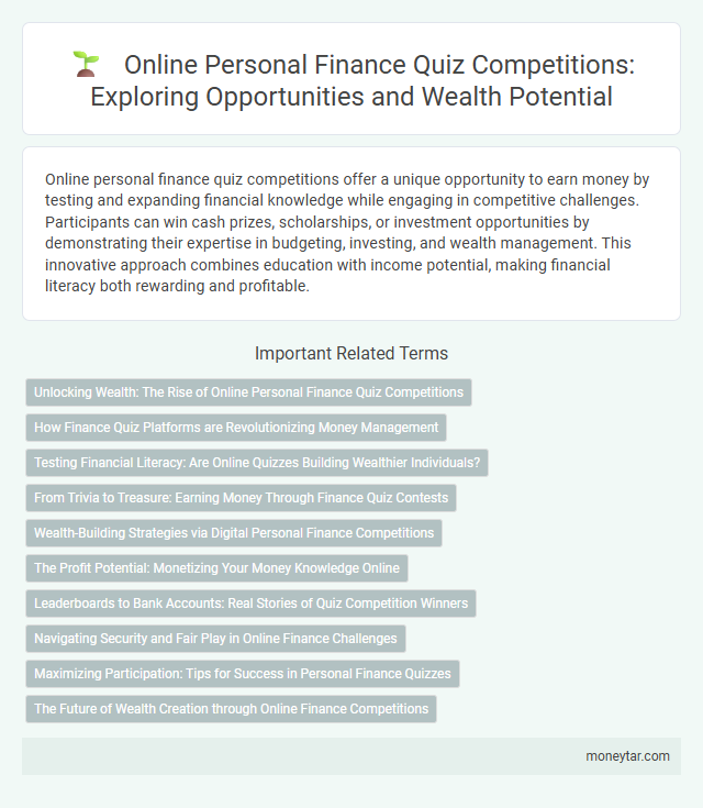 Online Personal Finance Quiz Competitions: Exploring Opportunities and Wealth Potential