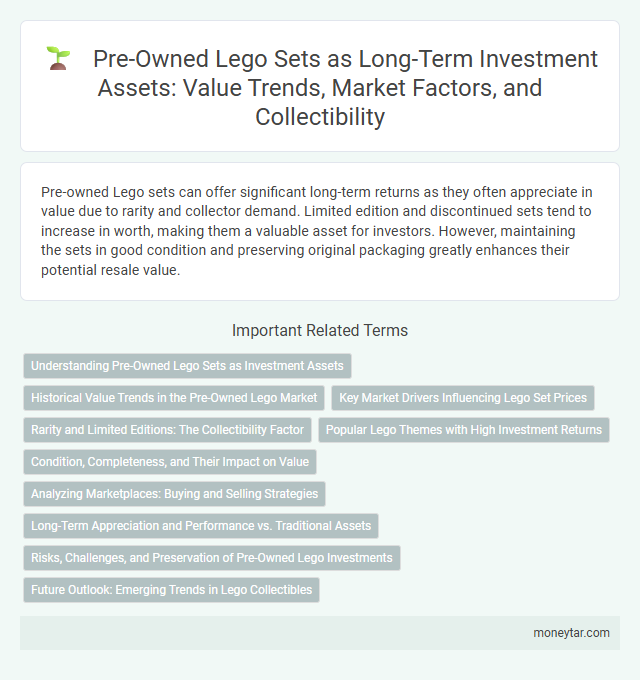 Pre-Owned Lego Sets as Long-Term Investment Assets: Value Trends, Market Factors, and Collectibility