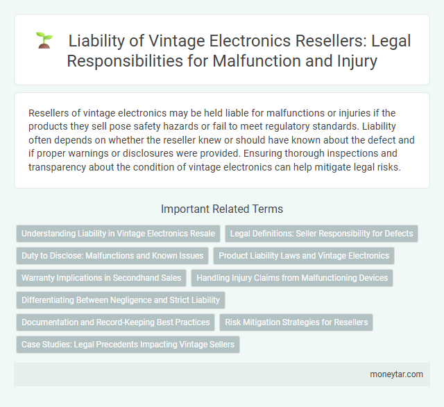 Liability of Vintage Electronics Resellers: Legal Responsibilities for Malfunction and Injury