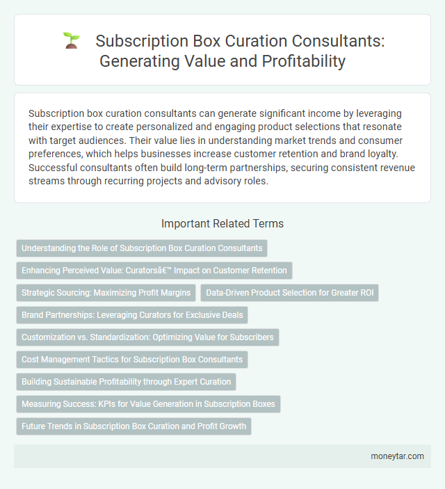 Subscription Box Curation Consultants: Generating Value and Profitability
