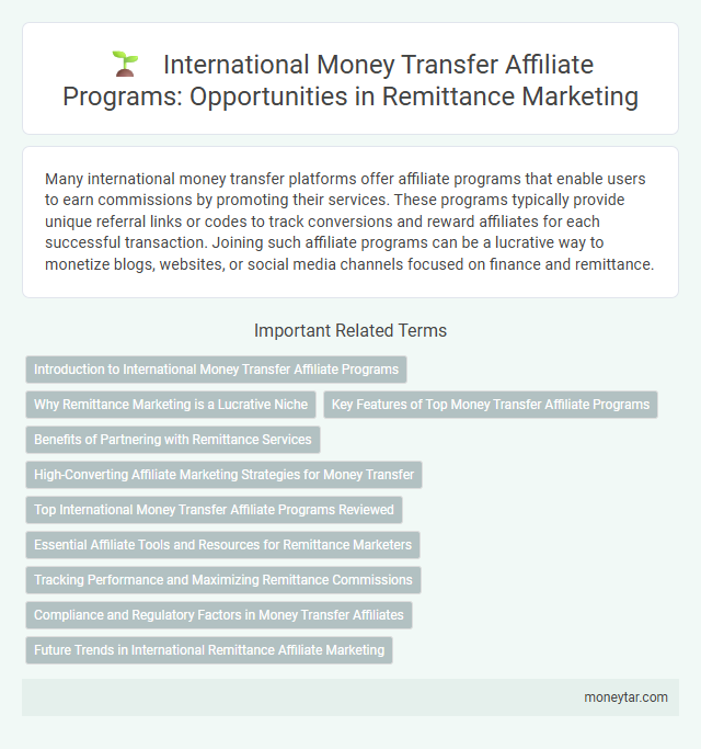 International Money Transfer Affiliate Programs: Opportunities in Remittance Marketing