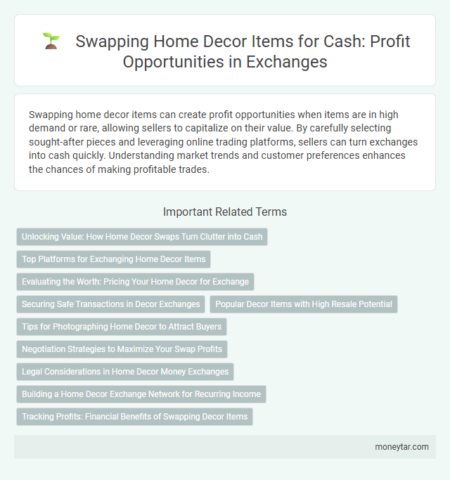 Swapping Home Decor Items for Cash: Profit Opportunities in Exchanges