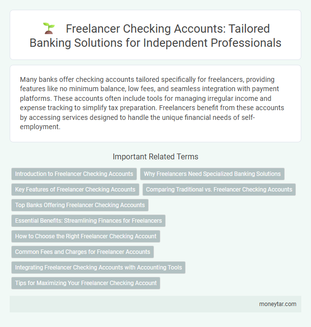 Freelancer Checking Accounts: Tailored Banking Solutions for Independent Professionals