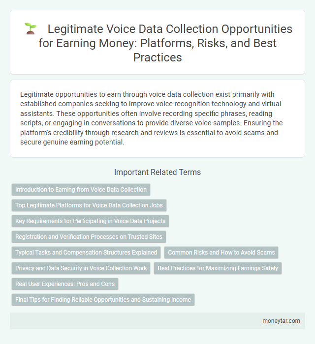 Legitimate Voice Data Collection Opportunities for Earning Money: Platforms, Risks, and Best Practices