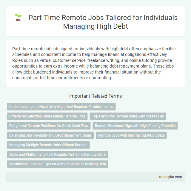 Part-Time Remote Jobs Tailored for Individuals Managing High Debt
