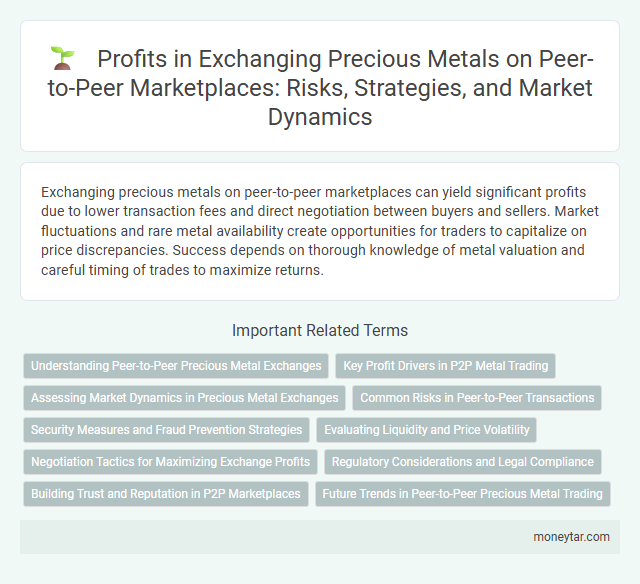 Profits in Exchanging Precious Metals on Peer-to-Peer Marketplaces: Risks, Strategies, and Market Dynamics