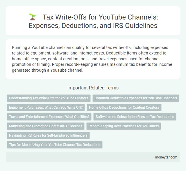 Tax Write-Offs for YouTube Channels: Expenses, Deductions, and IRS Guidelines