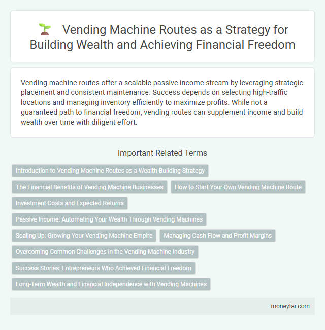 Vending Machine Routes as a Strategy for Building Wealth and Achieving Financial Freedom