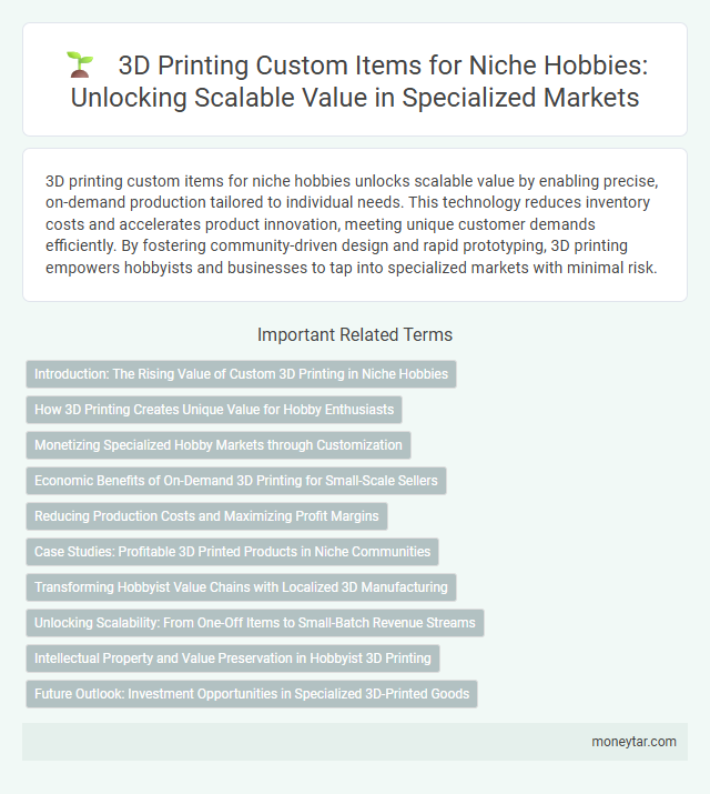 3D Printing Custom Items for Niche Hobbies: Unlocking Scalable Value in Specialized Markets