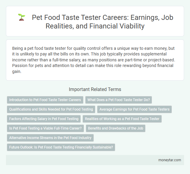 Pet Food Taste Tester Careers: Earnings, Job Realities, and Financial Viability