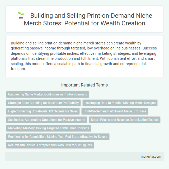 Building and Selling Print-on-Demand Niche Merch Stores: Potential for Wealth Creation
