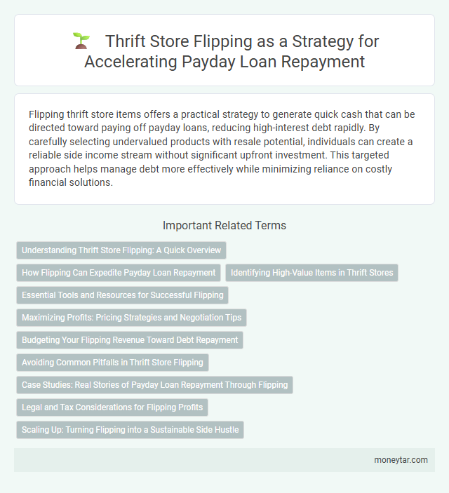 Thrift Store Flipping as a Strategy for Accelerating Payday Loan Repayment