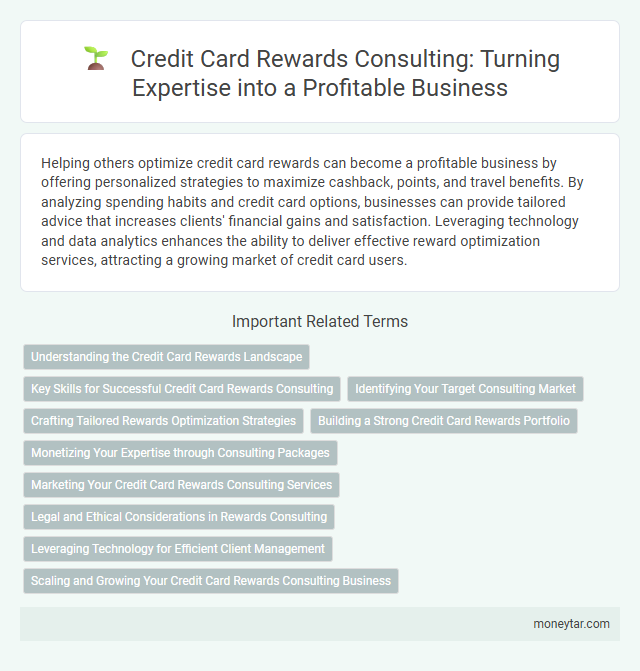 Credit Card Rewards Consulting: Turning Expertise into a Profitable Business