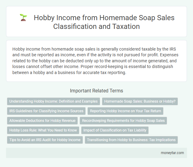 Hobby Income from Homemade Soap Sales Classification and Taxation