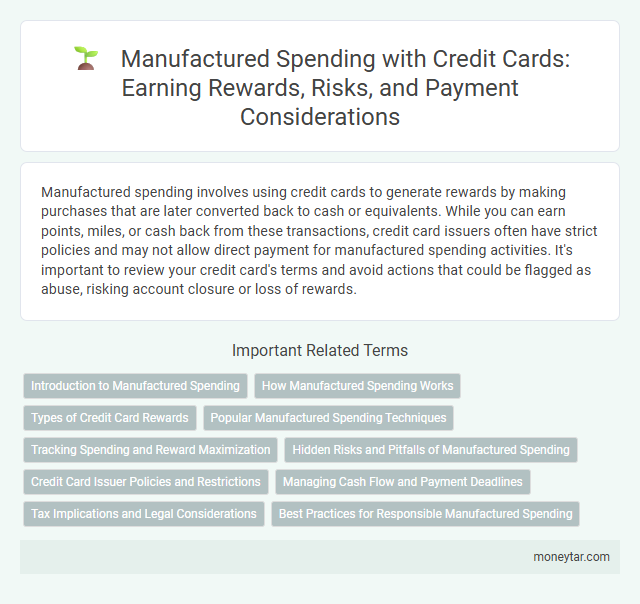 Manufactured Spending with Credit Cards: Earning Rewards, Risks, and Payment Considerations