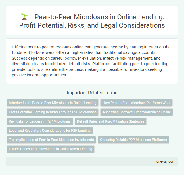 Peer-to-Peer Microloans in Online Lending: Profit Potential, Risks, and Legal Considerations