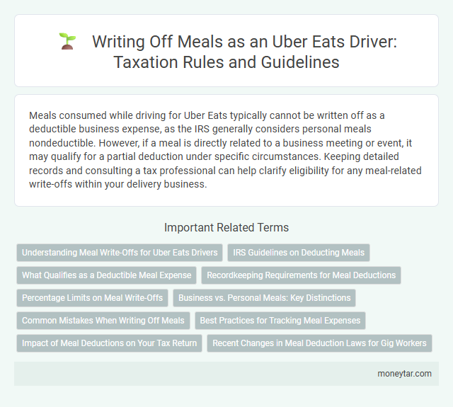 Writing Off Meals as an Uber Eats Driver: Taxation Rules and Guidelines