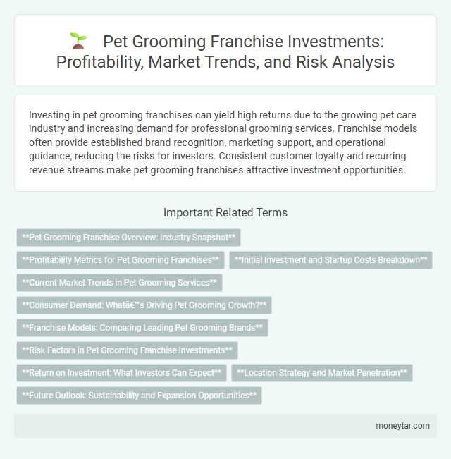 Pet Grooming Franchise Investments: Profitability, Market Trends, and Risk Analysis