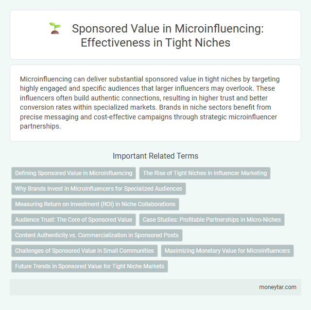 Sponsored Value in Microinfluencing: Effectiveness in Tight Niches
