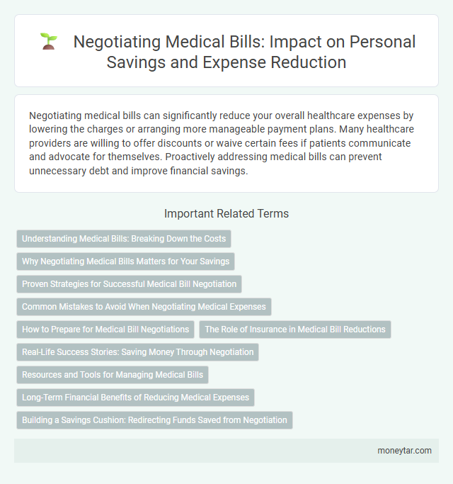 Negotiating Medical Bills: Impact on Personal Savings and Expense Reduction