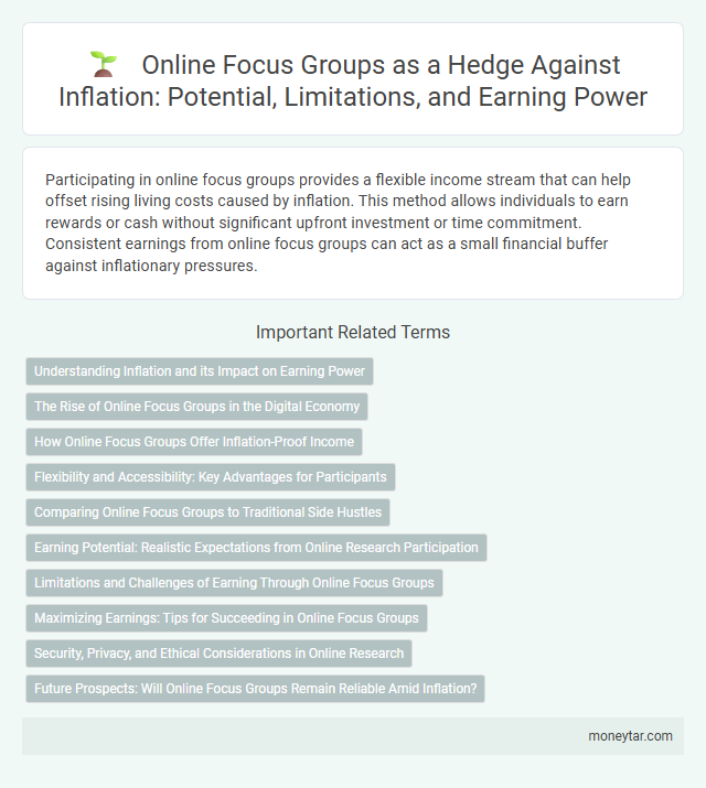 Online Focus Groups as a Hedge Against Inflation: Potential, Limitations, and Earning Power