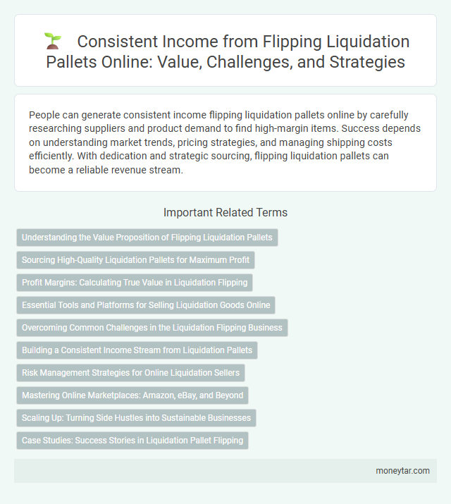 Consistent Income from Flipping Liquidation Pallets Online: Value, Challenges, and Strategies