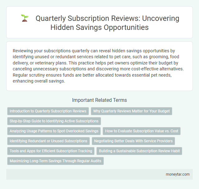 Quarterly Subscription Reviews: Uncovering Hidden Savings Opportunities