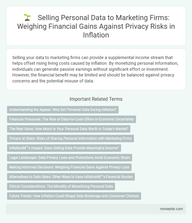 Selling Personal Data to Marketing Firms: Weighing Financial Gains Against Privacy Risks in Inflation