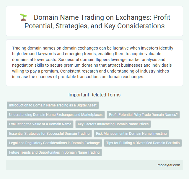 Domain Name Trading on Exchanges: Profit Potential, Strategies, and Key Considerations