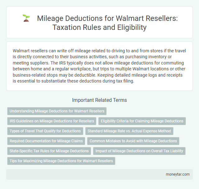 Mileage Deductions for Walmart Resellers: Taxation Rules and Eligibility