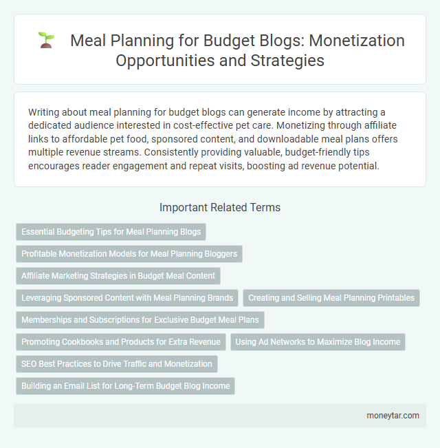 Meal Planning for Budget Blogs: Monetization Opportunities and Strategies