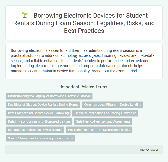 Borrowing Electronic Devices for Student Rentals During Exam Season: Legalities, Risks, and Best Practices