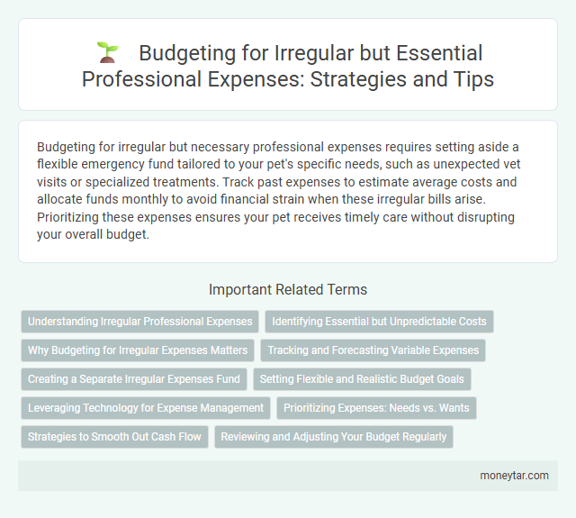 Budgeting for Irregular but Essential Professional Expenses: Strategies and Tips