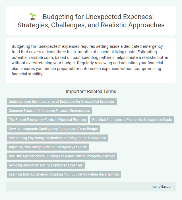 Budgeting for Unexpected Expenses: Strategies, Challenges, and Realistic Approaches