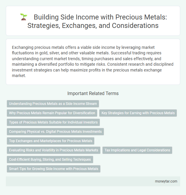 Building Side Income with Precious Metals: Strategies, Exchanges, and Considerations
