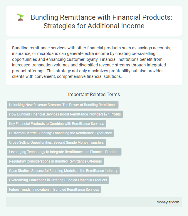 Bundling Remittance with Financial Products: Strategies for Additional Income