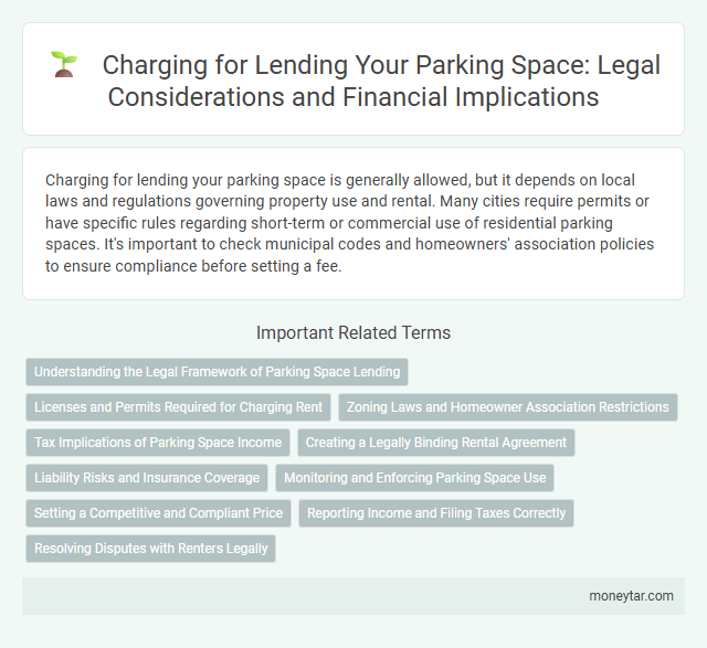 Charging for Lending Your Parking Space: Legal Considerations and Financial Implications