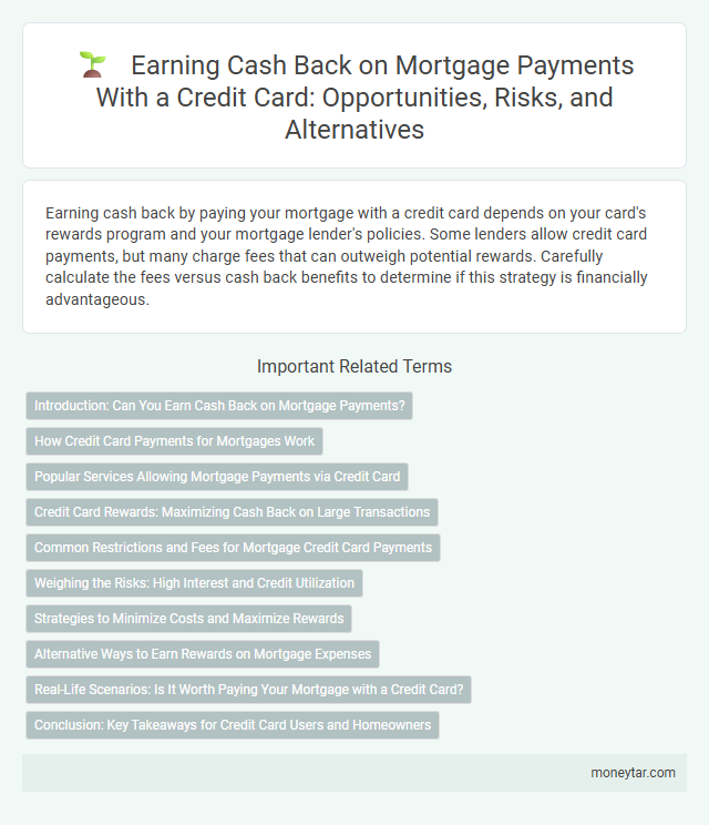 Earning Cash Back on Mortgage Payments With a Credit Card: Opportunities, Risks, and Alternatives