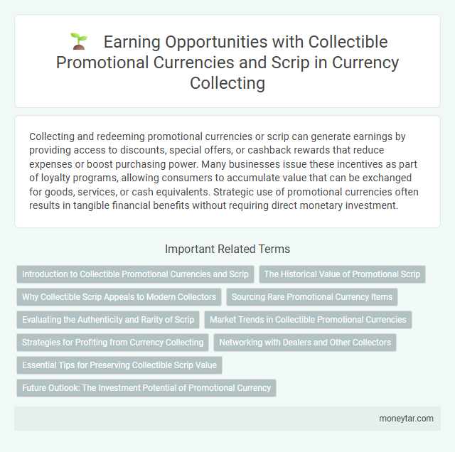 Earning Opportunities with Collectible Promotional Currencies and Scrip in Currency Collecting