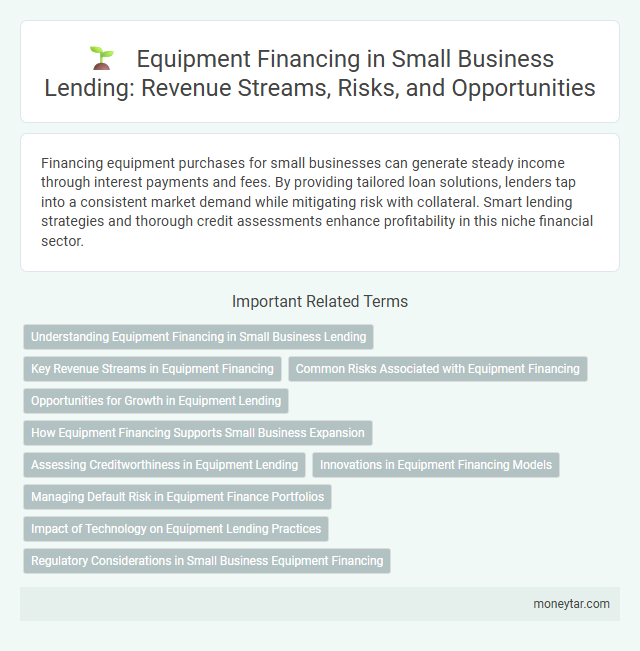 Equipment Financing in Small Business Lending: Revenue Streams, Risks, and Opportunities