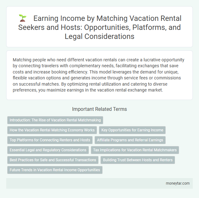Earning Income by Matching Vacation Rental Seekers and Hosts: Opportunities, Platforms, and Legal Considerations