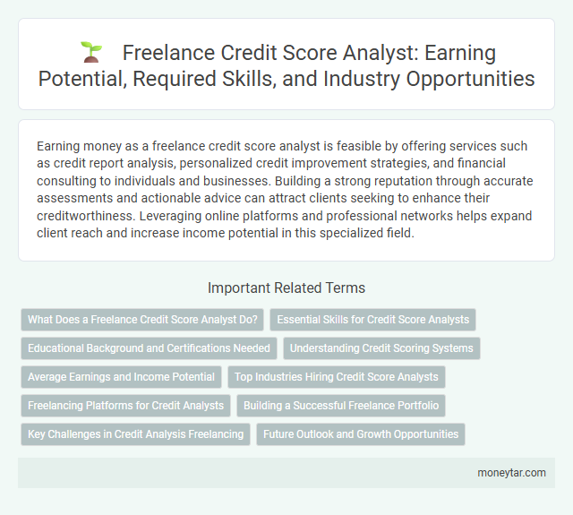 Freelance Credit Score Analyst: Earning Potential, Required Skills, and Industry Opportunities