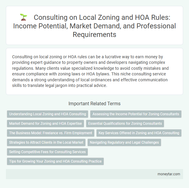 Consulting on Local Zoning and HOA Rules: Income Potential, Market Demand, and Professional Requirements