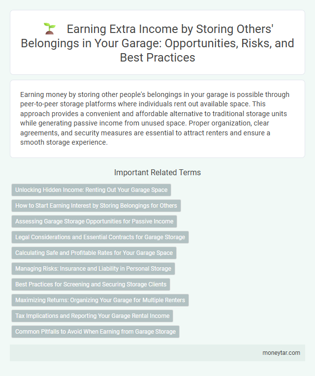 Earning Extra Income by Storing Others' Belongings in Your Garage: Opportunities, Risks, and Best Practices