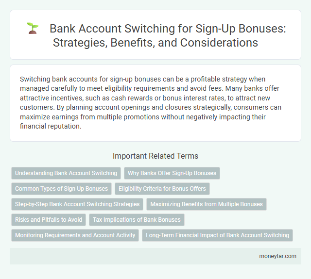 Bank Account Switching for Sign-Up Bonuses: Strategies, Benefits, and Considerations